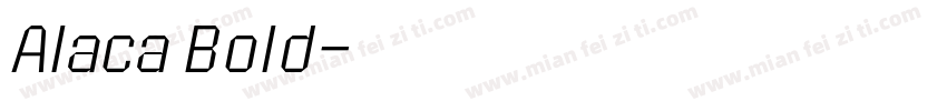 Alaca Bold字体转换